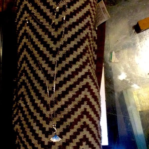 Sterling Silver Blue and White CZ Necklace - Picture 3 of 4